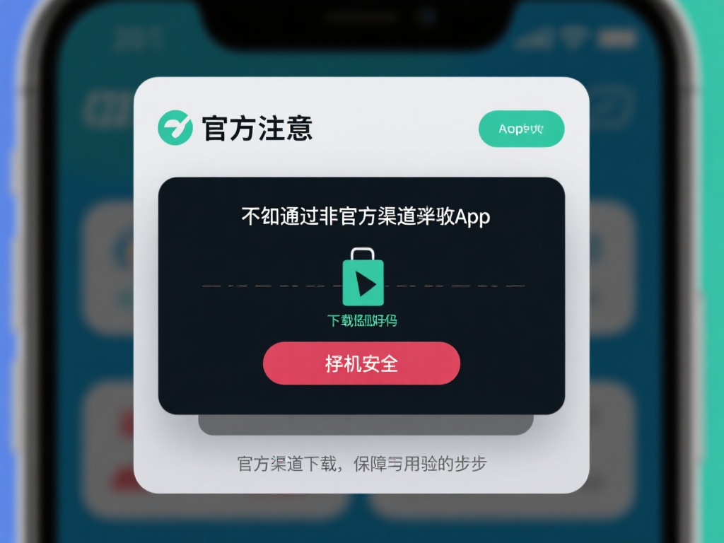 值得注意的是，切勿通过非官方渠道获取应用，以免下载